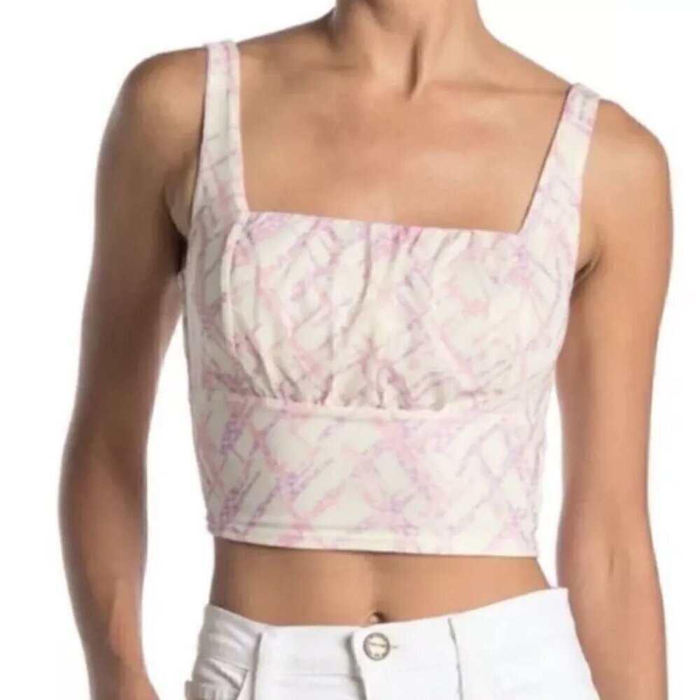 NWT Abound by Nordstrom Bustier Cream Crop Top - Size: L